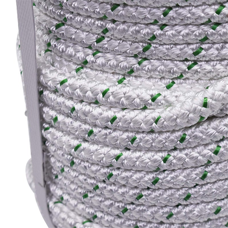 TINVHY 3/8 Inch x 100 Feet 4800Lbs Double Braid Polyester Rope Breaking Strength Strong Pulling Rope - Image 4